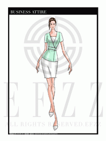 夏季时尚OL女装职业装设计图521