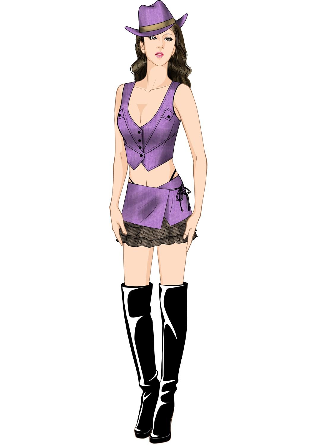 KTV夜总会公主服设计图