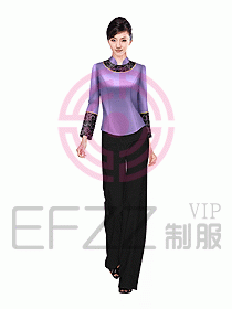中餐服务员制服设计图998