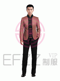 中餐服务员服装设计效果图1055