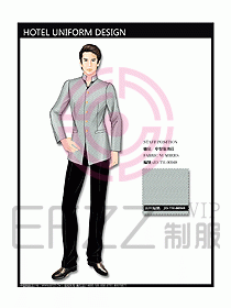 中餐服务员制服设计效果图1124