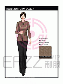 酒店客服服务员制服设计图320