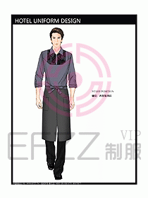 酒店西餐服务生制服设计图761