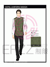 酒店客房服务员制服设计336