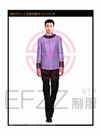 酒店中餐服务员制服设计图1281