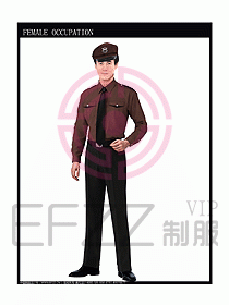 长袖保安服制服设计图268