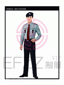 长袖保安服制服设计图270