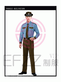 长袖保安服制服设计图276
