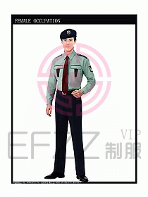 长袖保安服制服设计图282