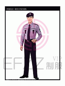 长袖保安服制服设计图284