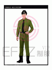 长袖保安服制服设计图286