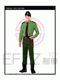 长袖保安服制服设计图294