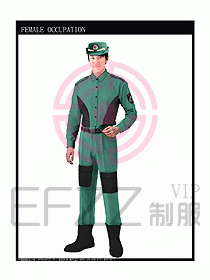 长袖保安服制服设计图317