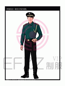 长袖保安服制服设计图322