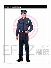 长袖保安服制服设计图330