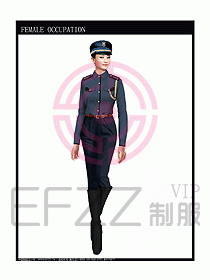 长袖保安服制服设计图327