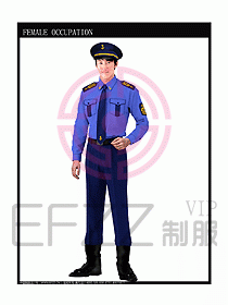 长袖保安服制服设计图340