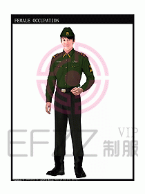 长袖保安服制服设计图347