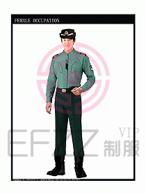 长袖保安服制服设计图357