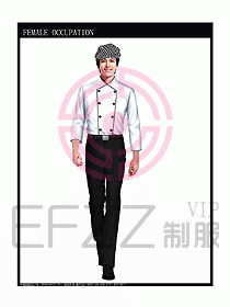 快餐厅制服设计图048