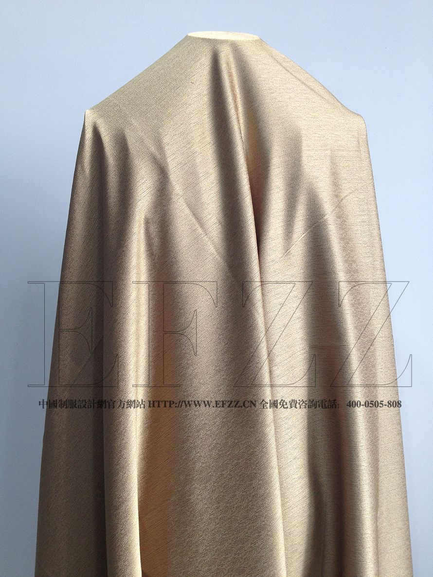 金色仿麻段酒店制服提花面料659-2厂家/批发/供应商