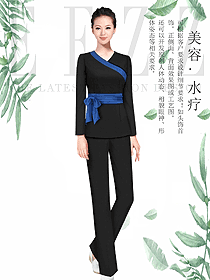 原创制服设计女款美容会所服装款式图653
