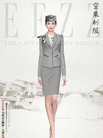 非『AI绘画』空姐制服设计图
