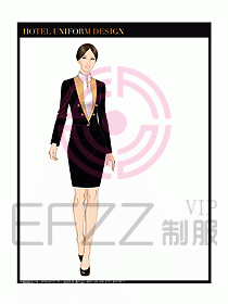 酒店大堂经理服务制服设计625