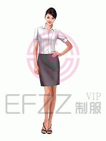 女职业装短袖衬衫设计图183