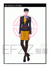职业空姐装制服设计图540