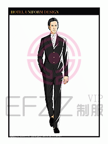 酒店门童保安行李生制服设计975