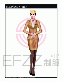 职业空姐制服设计图587