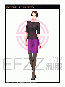 总台收银接待制服设计图245