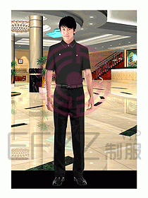 酒店前厅总台制服356