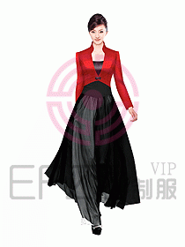 酒店西餐咨客制服设计图258