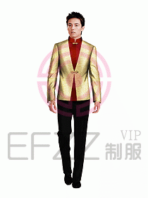 中餐服务员服装设计效果图1045