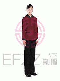 酒店客服服务员制服设计效果图277
