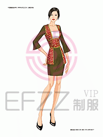 KTV男女服务员制服设计图393