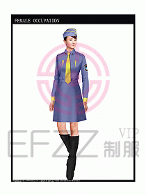 长袖保安服制服设计图296